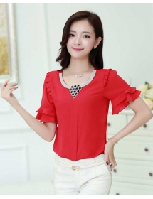 blouse chiffon import T2055