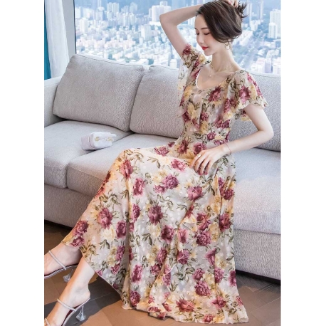 dress wanita korea D7620