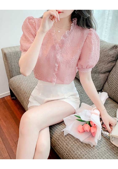 blouse wanita korea T7739
