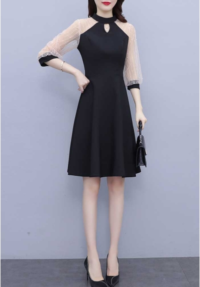 dress wanita korea D7632