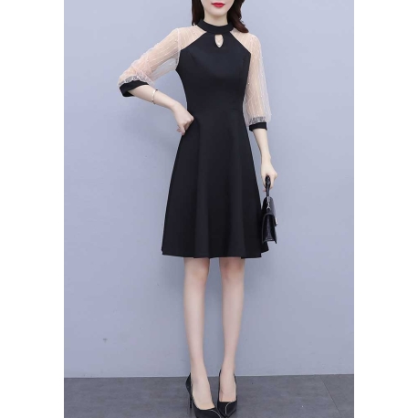 dress wanita korea D7629