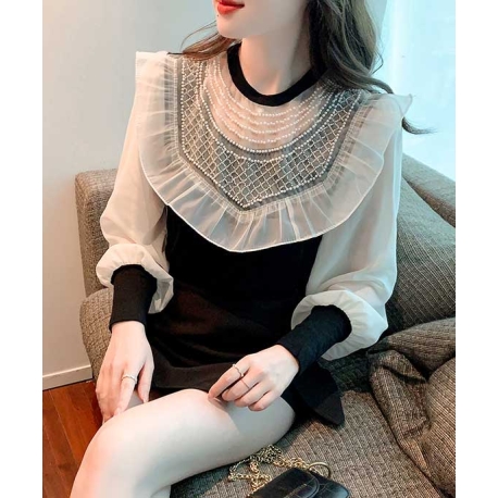 blouse wanita korea T7753