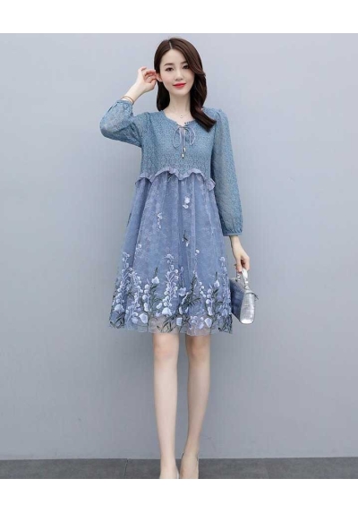 dress wanita korea D7620