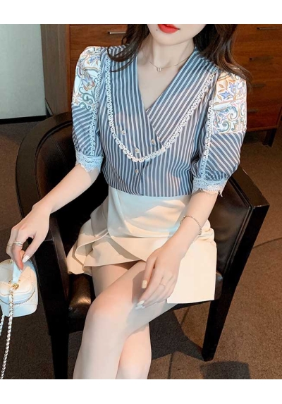 blouse wanita korea T7758