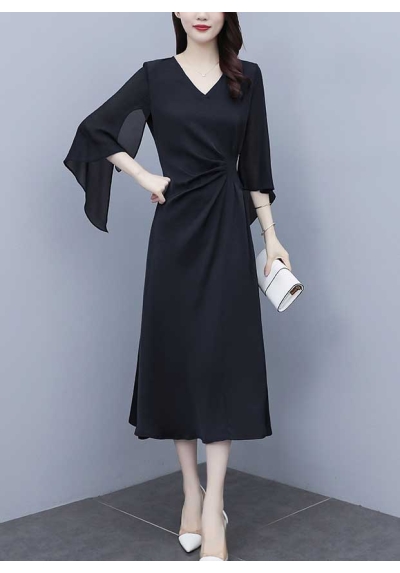 dress wanita korea D7641