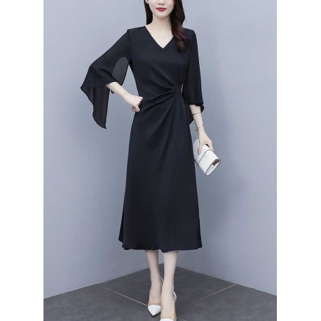 dress wanita korea D7641