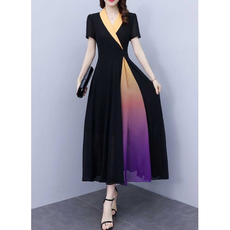 long dress wanita korea D7560