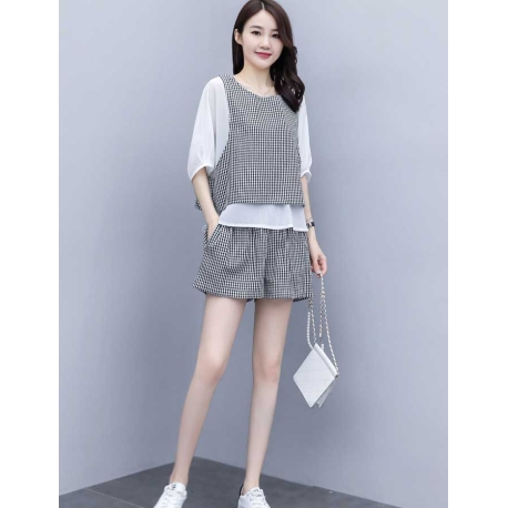 setelan wanita korea D7636