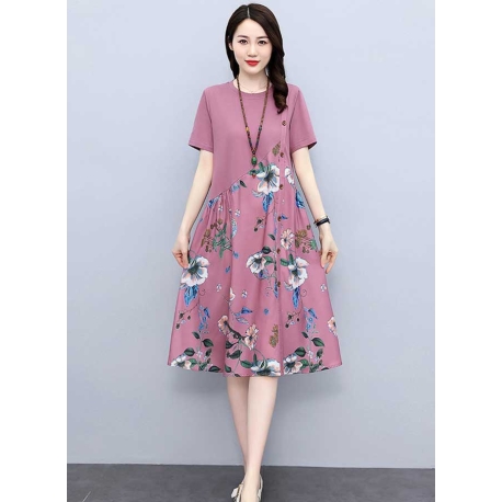 dress wanita import D7653