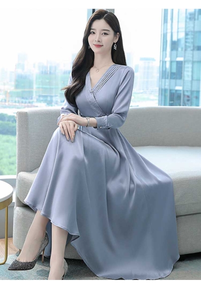 dress wanita korea D7655