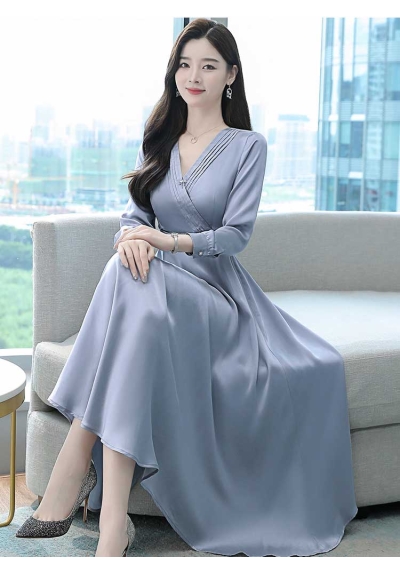 dress wanita korea D7641