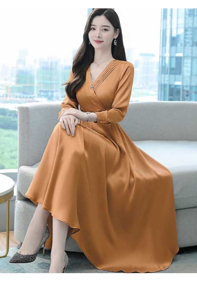 dress wanita korea D7657