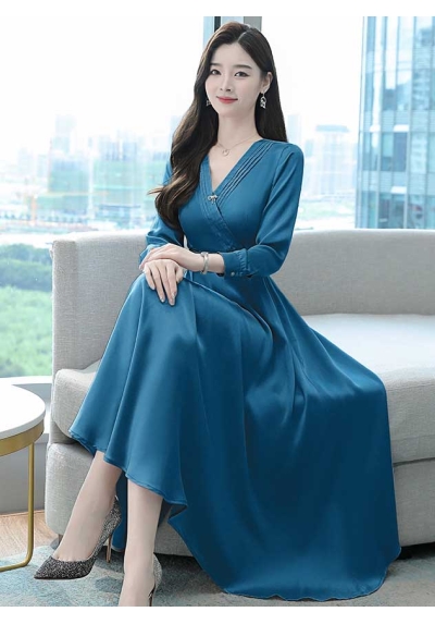 dress wanita korea D7657