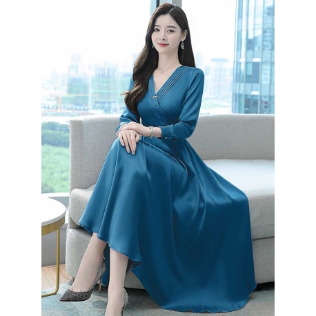 dress wanita korea D7657