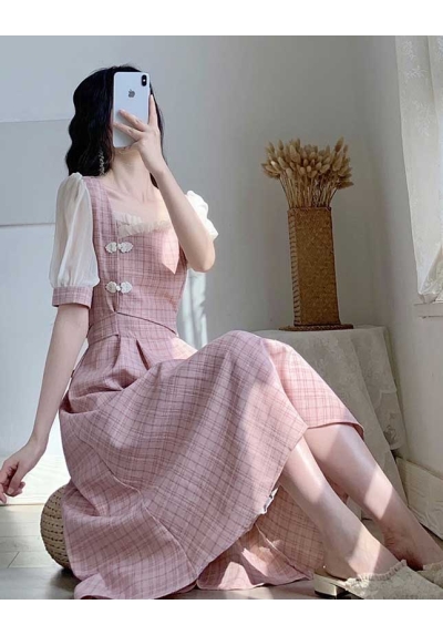 dress wanita korea D7659