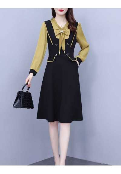 dress wanita korea D7325