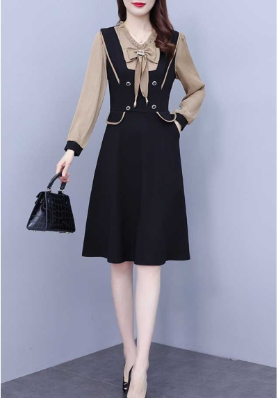 dress wanita korea D7662