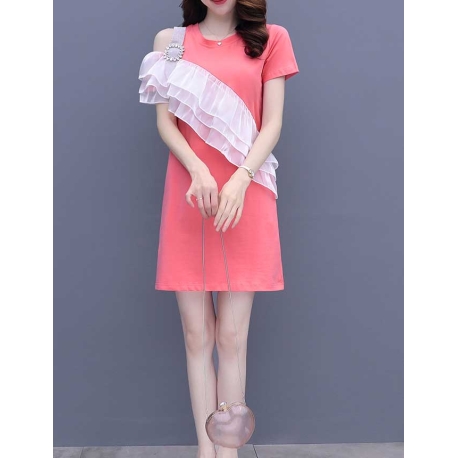 dress wanita korea D7663