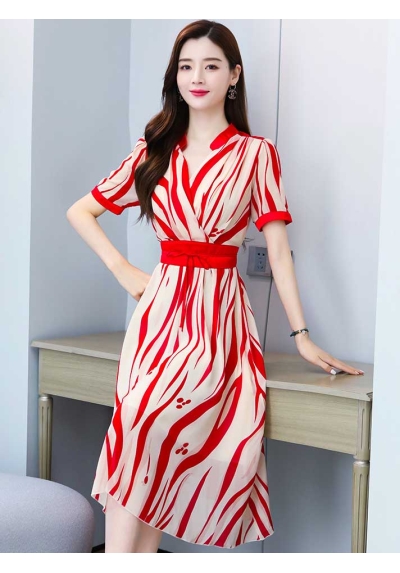 dress wanita korea D7672