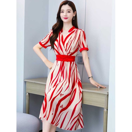 dress wanita korea D7669