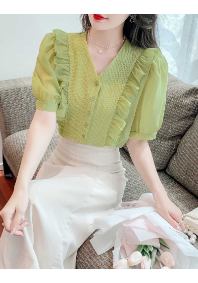 blouse wanita korea T7592