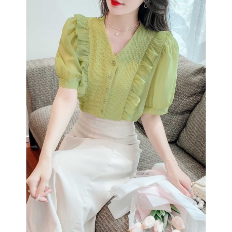 blouse wanita korea T7592