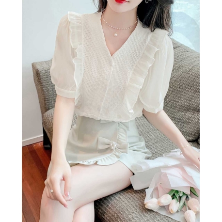 blouse wanita korea T7799