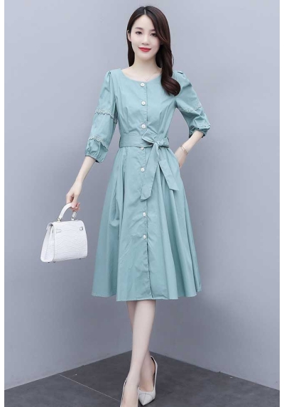 dress wanita korea D7672