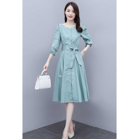 dress wanita korea D7672