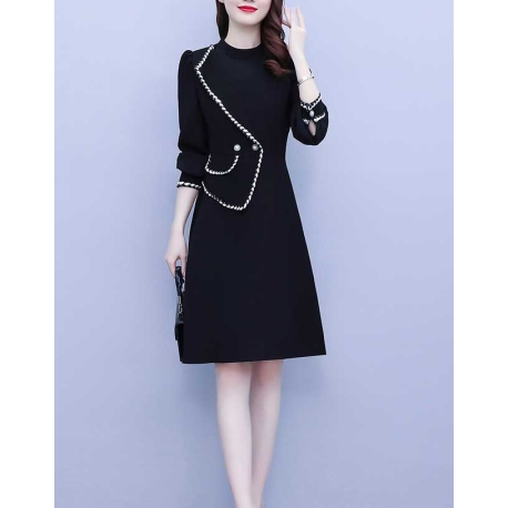 dress wanita korea D7675