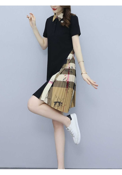 dress wanita korea D7686