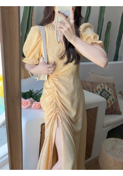 long dress wanita import D7207