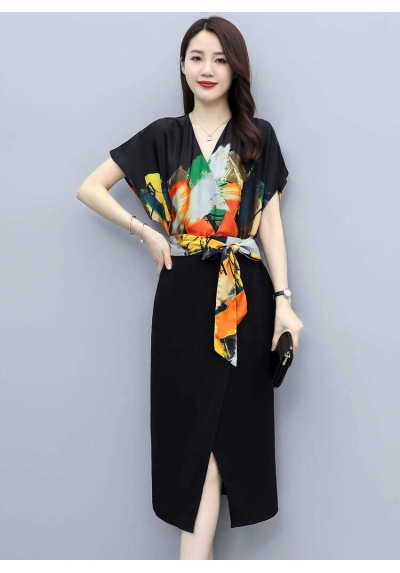 dress wanita korea D7698