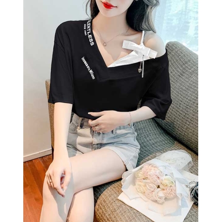 blouse wanita korea T7830