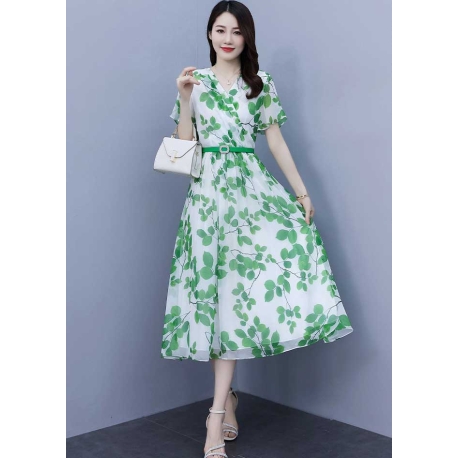 dress wanita korea D7683