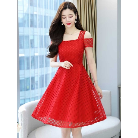dress wanita korea D7705