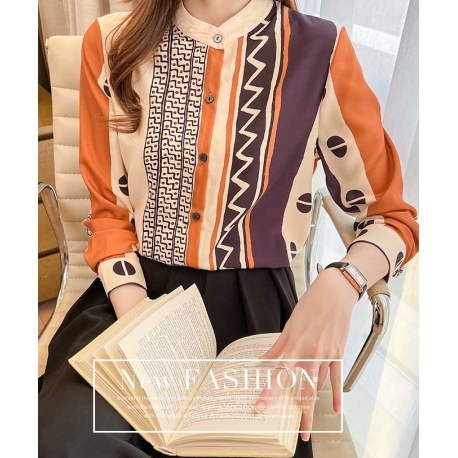 atasan blouse wanita korea T7415