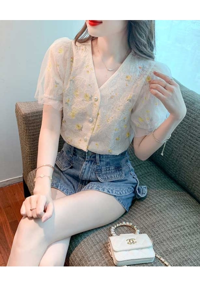 blouse wanita korea T7847