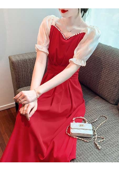 dress wanita korea D7711