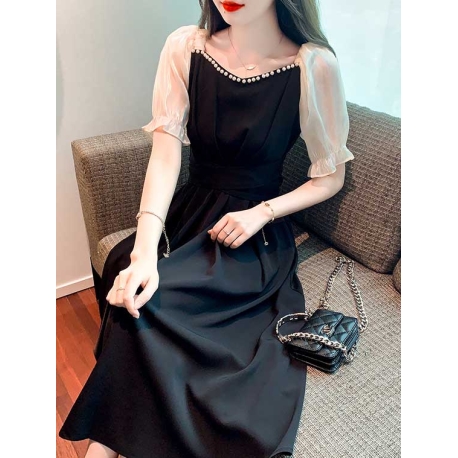 dress wanita korea D7501