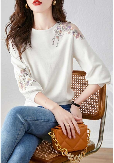 blouse rajut wanita import T7851