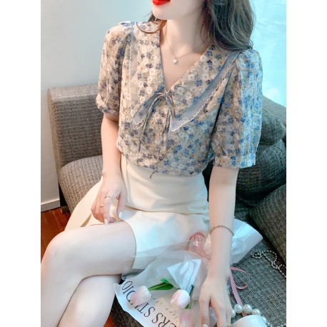 blouse wanita korea T7853