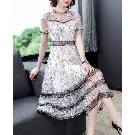 dress wanita korea D7721