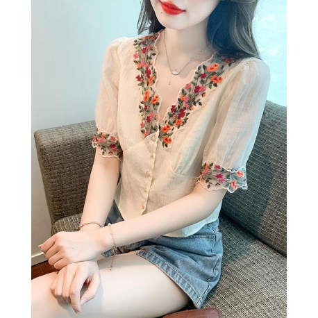 blouse wanita korea T7866