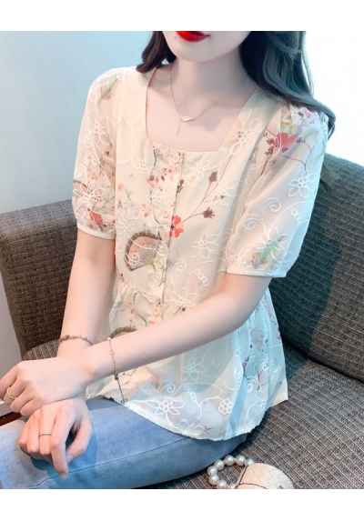 blouse wanita korea T7868