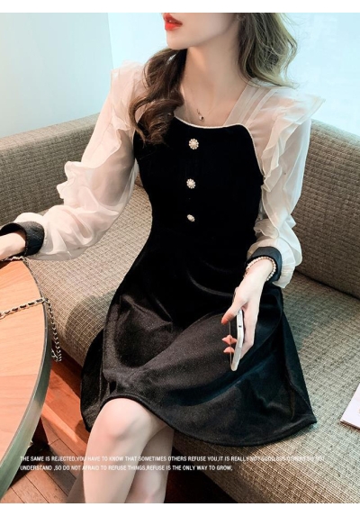 dress wanita korea D7730