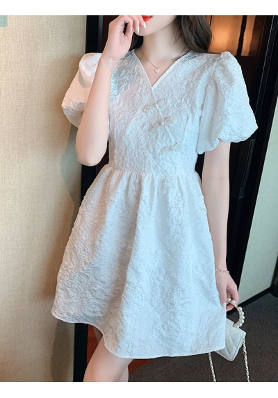 dress wanita korea D7734