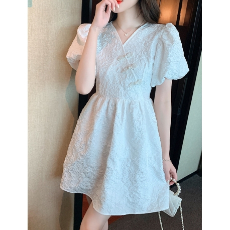 dress wanita korea D7734