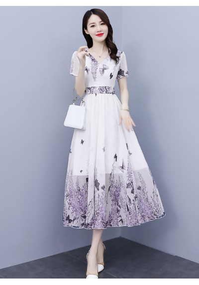 long dress wanita korea D7714