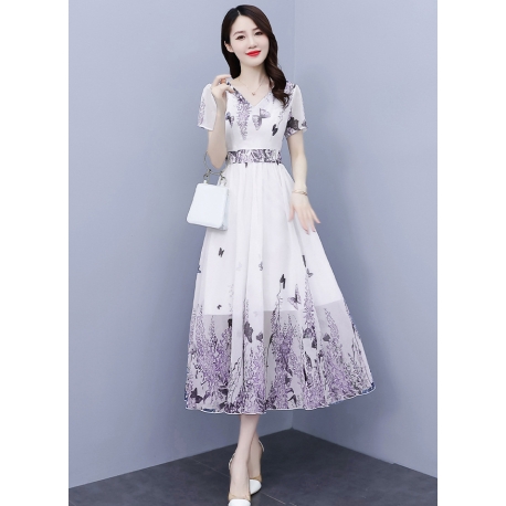 long dress wanita korea D7714